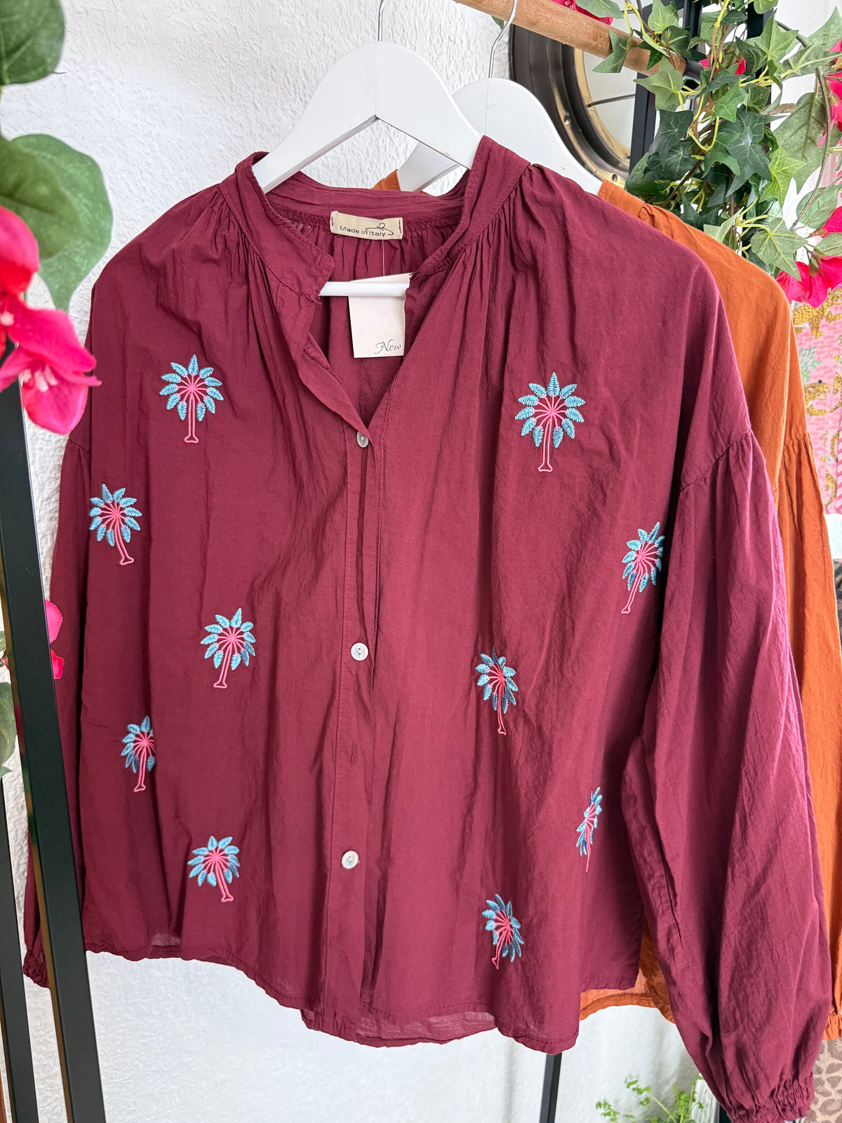 Camisa Palm 🌴- Talla hasta 48