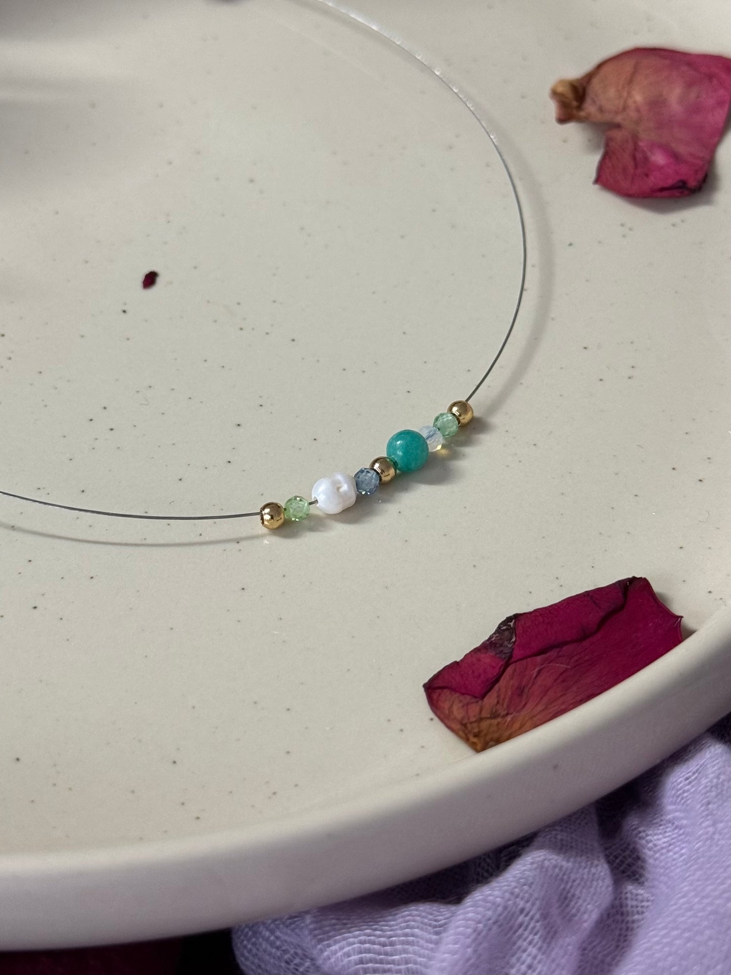 Collar Mireia - Amazonita