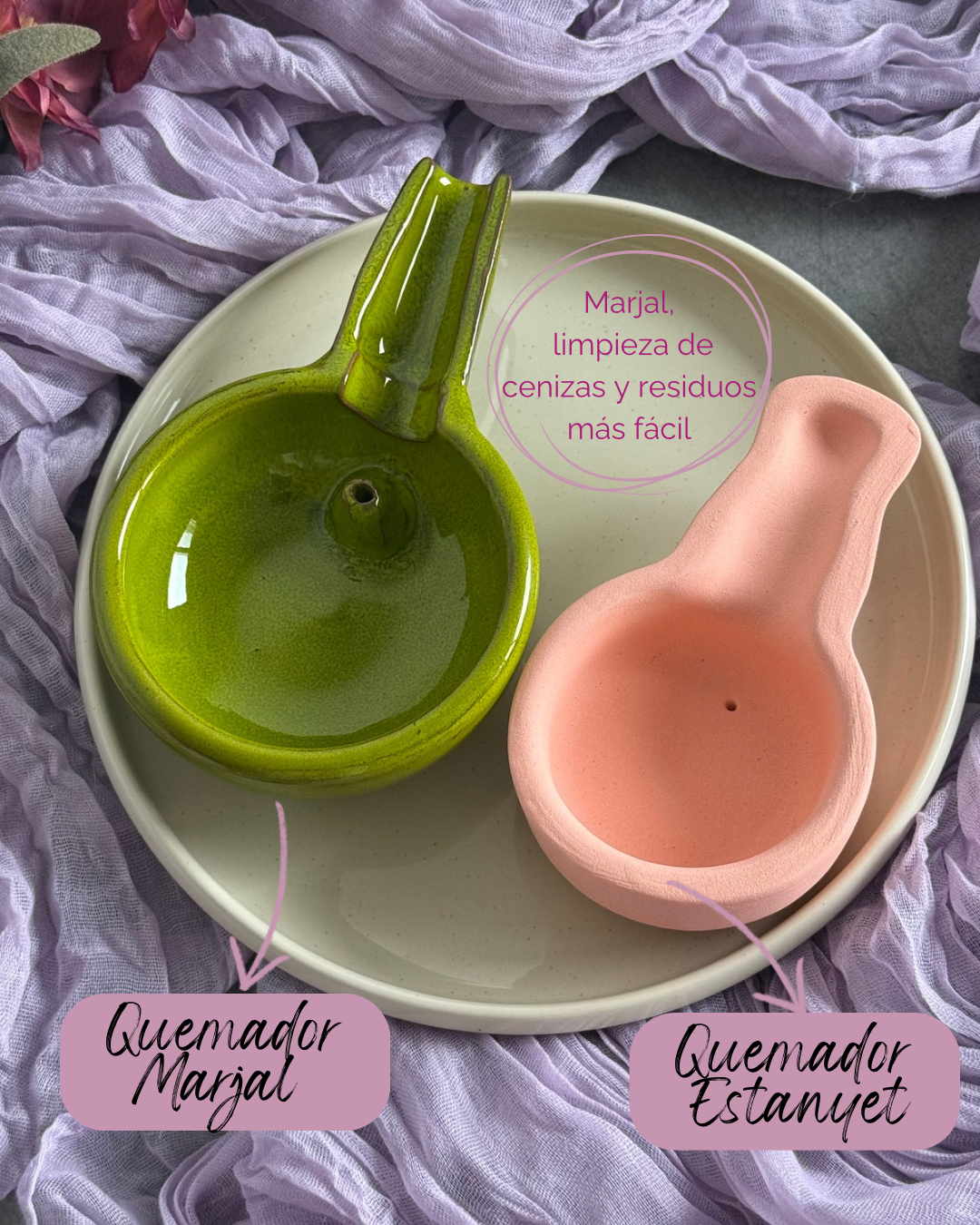 Marjal - Quemador de Incienso Artesanal de Cerámica