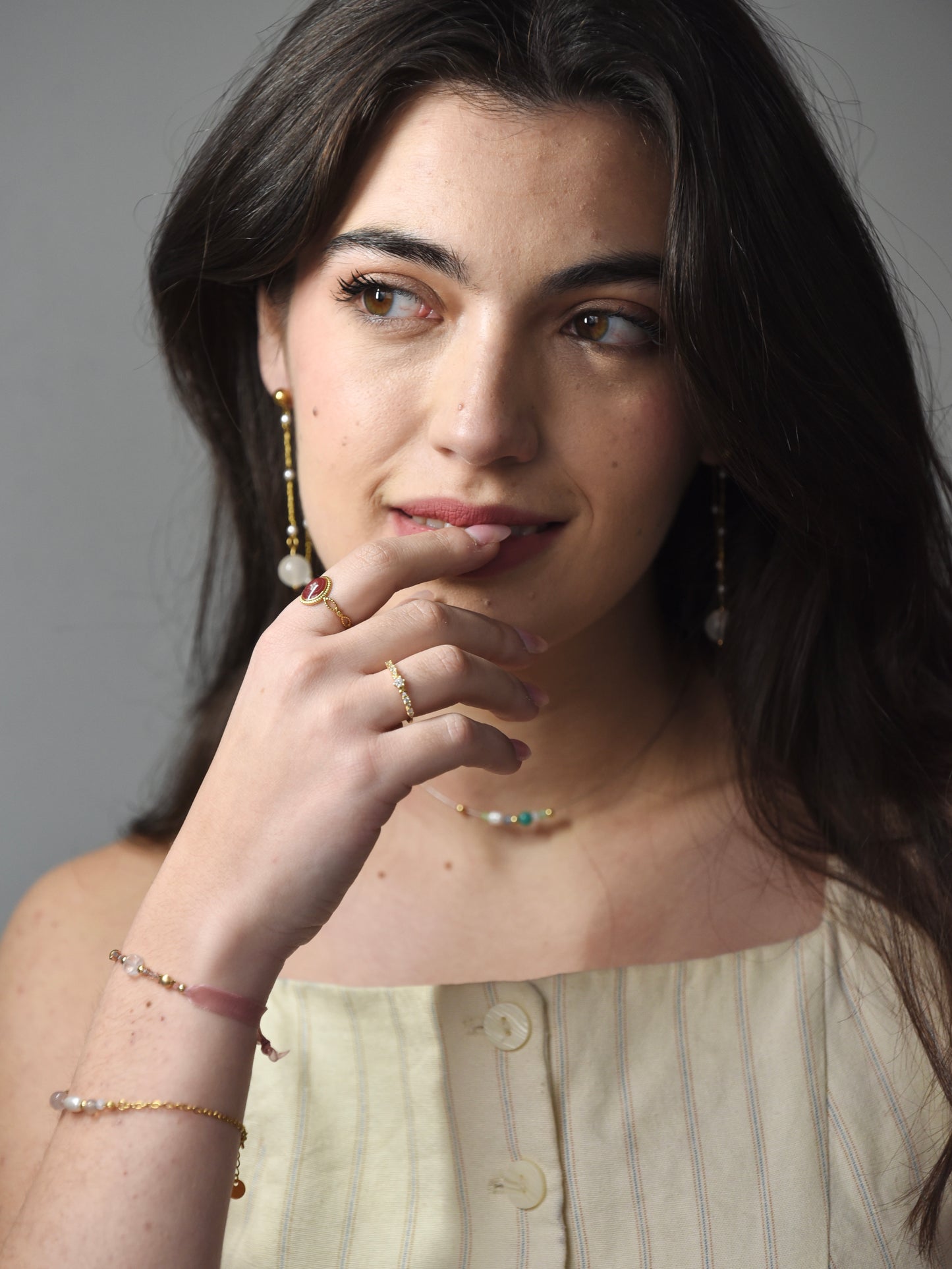 Pulsera Martinenca con Cuarzo Rosa