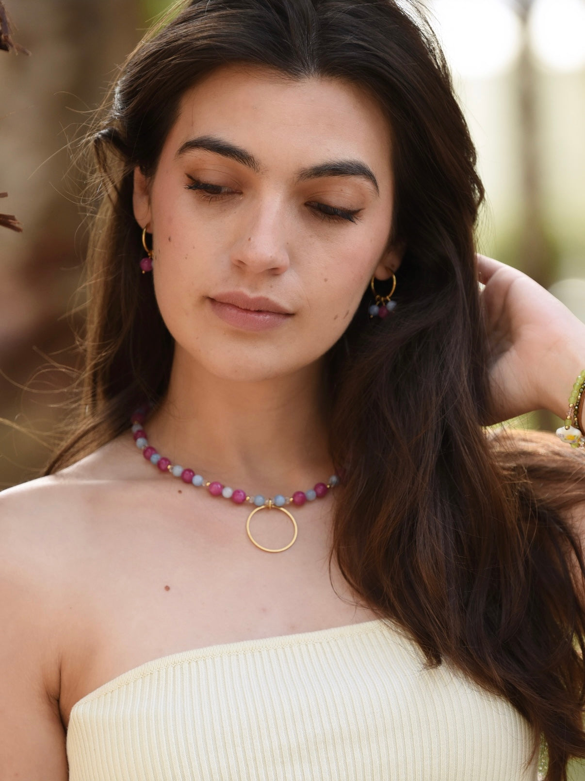 Collar Marjal 🌊 - Aguamarina y Ágatas