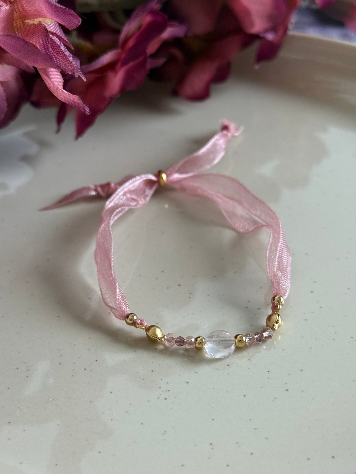 Pulsera Martinenca con Cuarzo Rosa