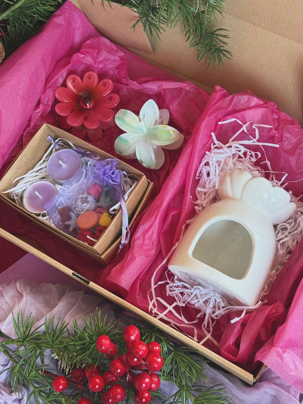 Pack Quemador Alba - Kit de Inicio con Wax Melts y Velas de Té