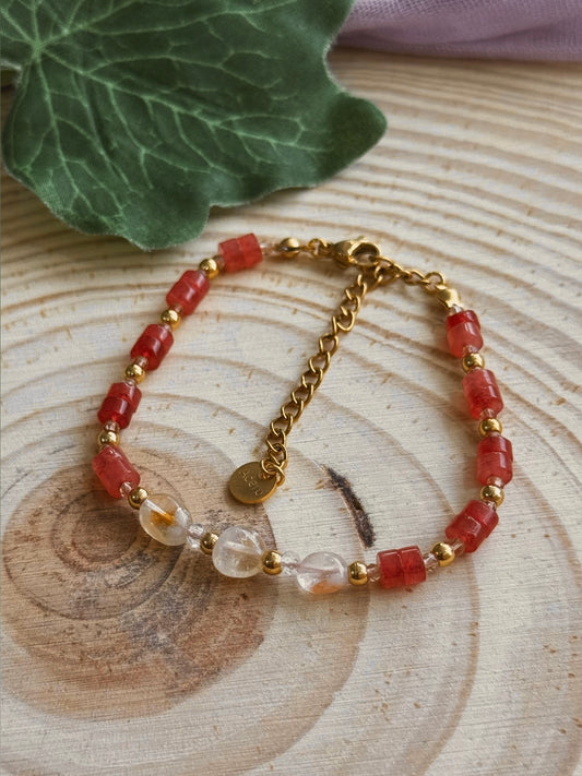 Pulsera Mònica ✨ - Citrino y Ágata