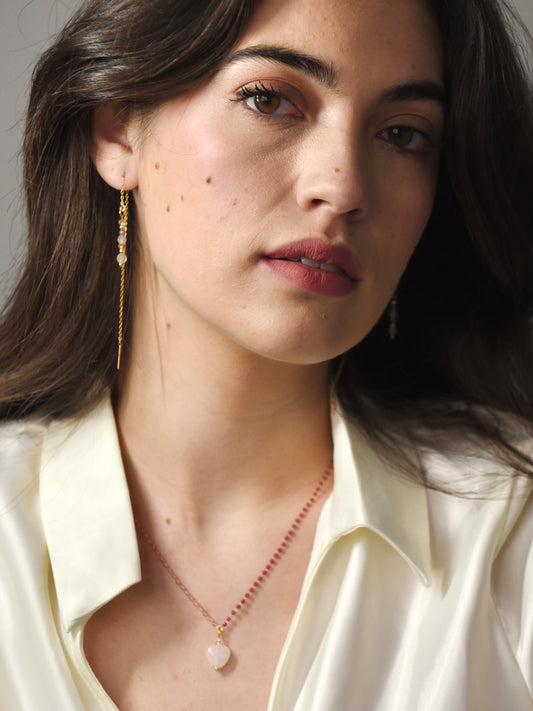 Collar Estimada - Cuarzo Rosa