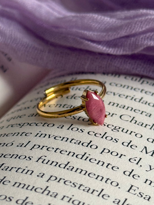 Anillo "Yo sano" - Rodonita