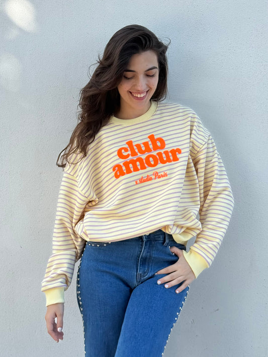 Sudadera Amor Propio 💗 - Amarillo