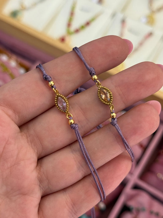 Pulsera Aura - Cuarzo Rosa