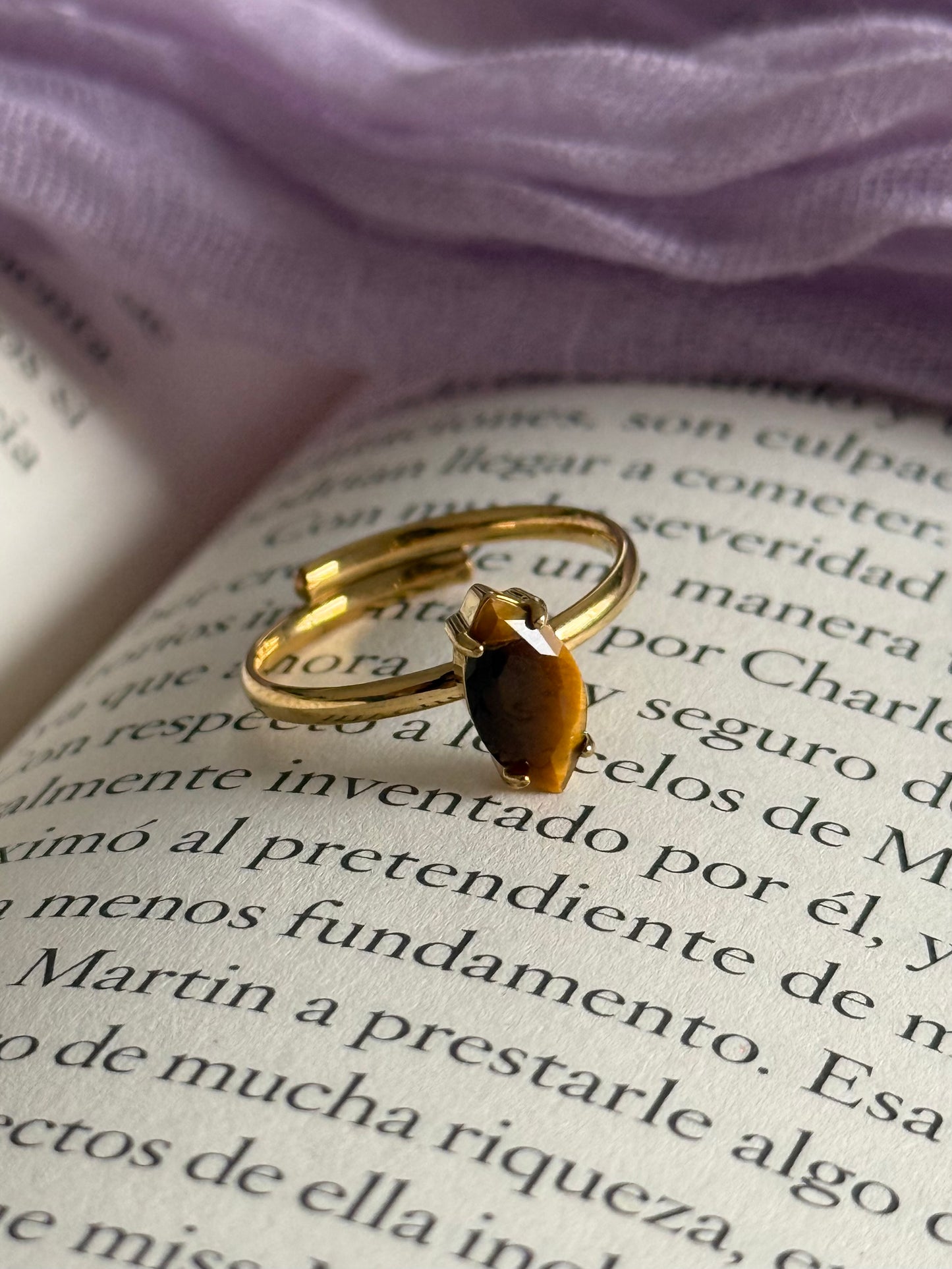 Anillo "Yo puedo" - Ojo de Tigre