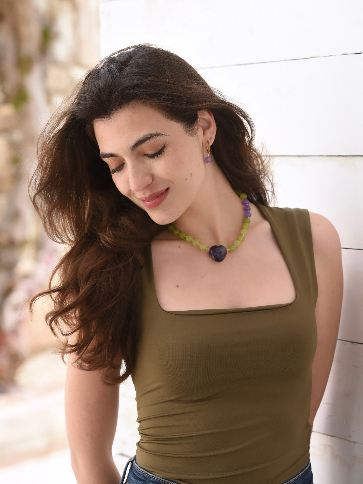 Collar Eva 💜 - Jade y Amatista