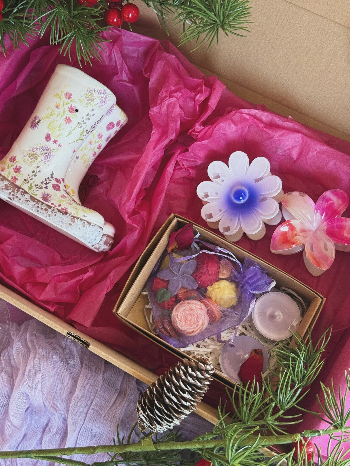 Pack Katiuska - Quemador de Cerámica con Kit de Wax Melts