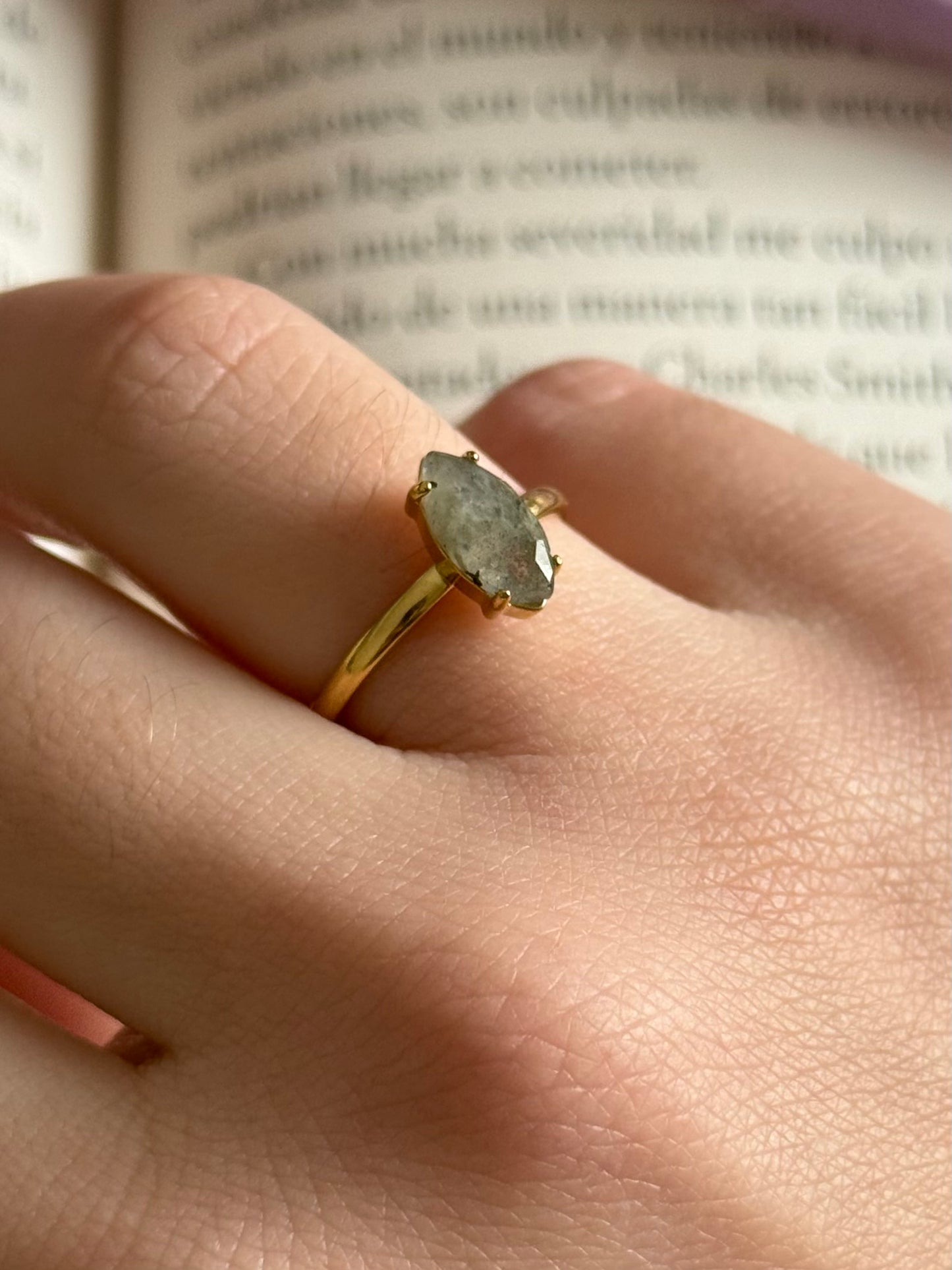 Anillo "Me adapto" - Labradorita