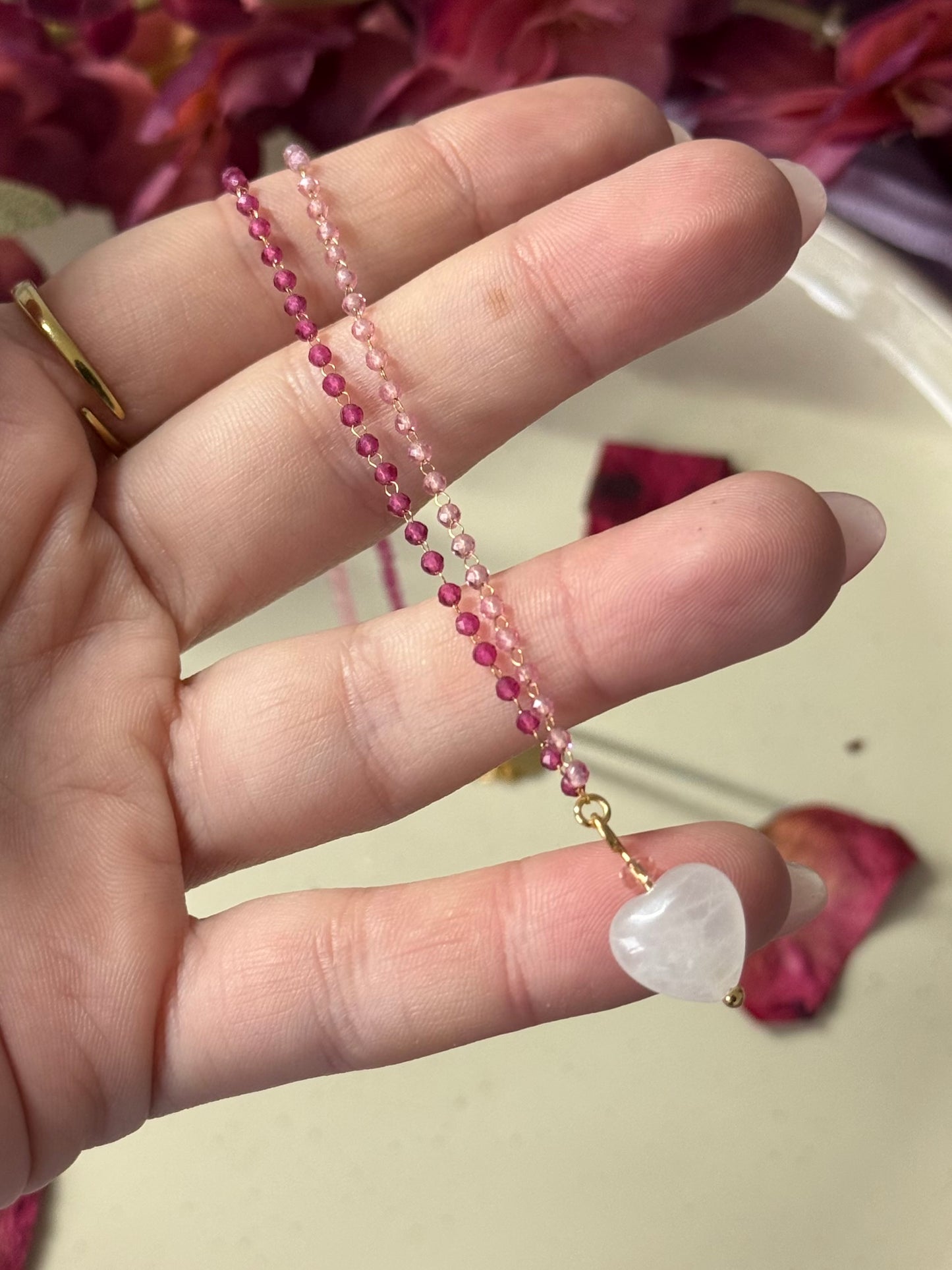 Collar Estimada - Cuarzo Rosa