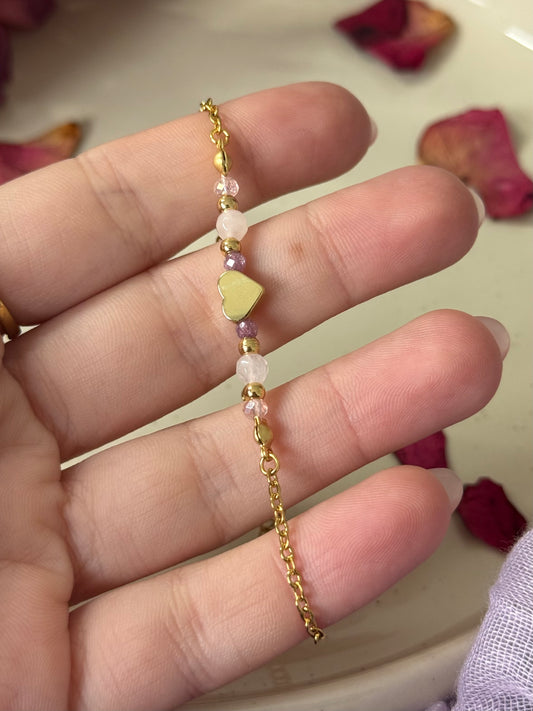 Pulsera Admirada - Cuarzo Rosa
