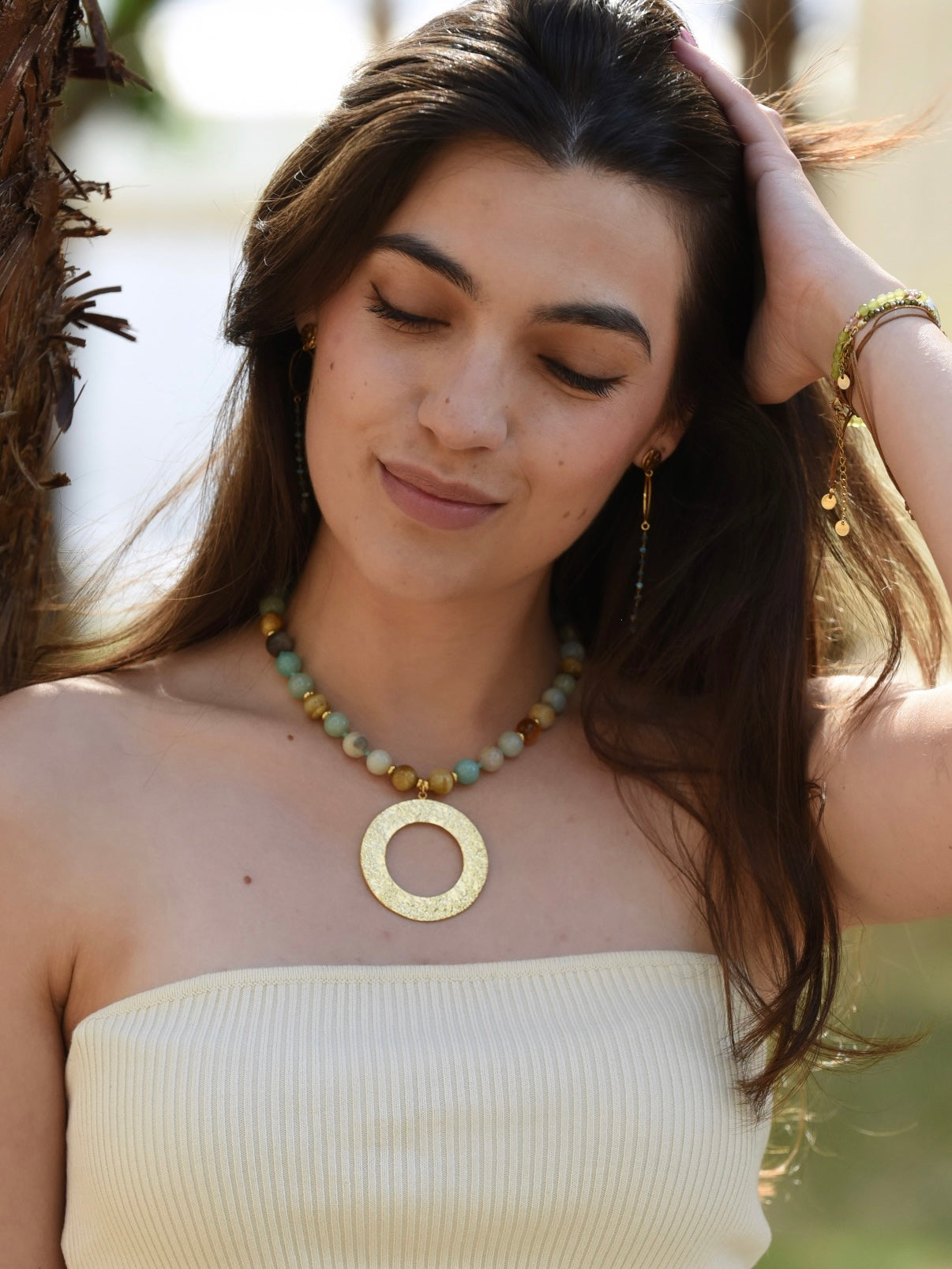 Collar Delta 🏝️ - Amazonita y Ojo de tigre