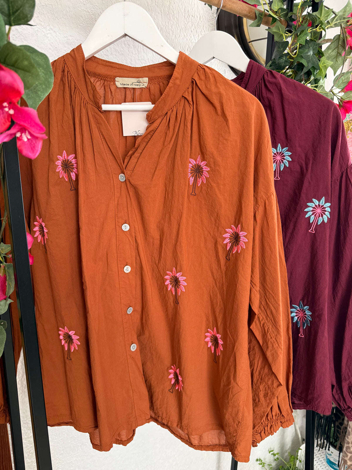 Camisa Palm 🌴- Talla hasta 48