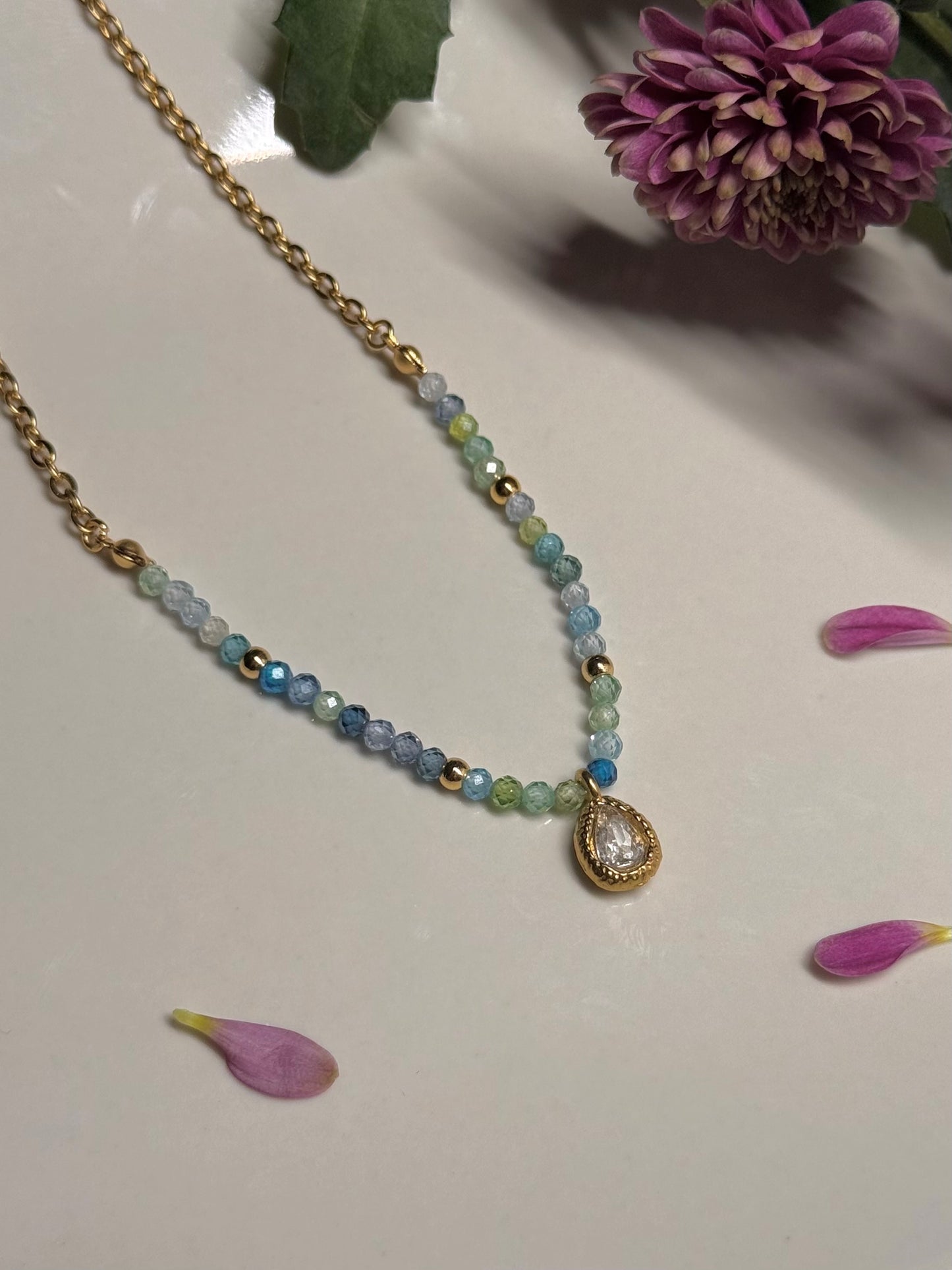 Collar Sena- Cuarzo blanco