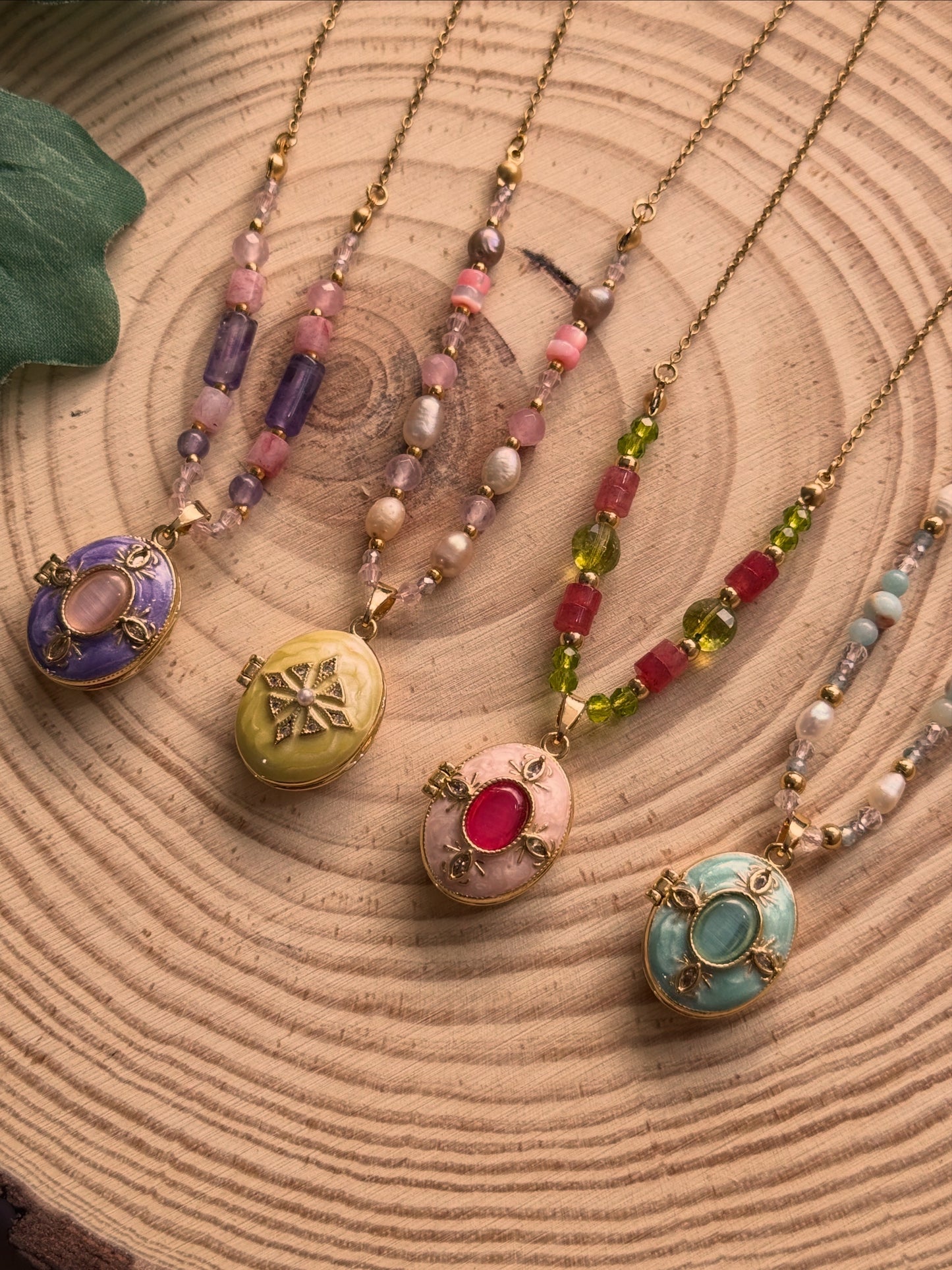 Collar Aura 💜 - Relicario con Amatista