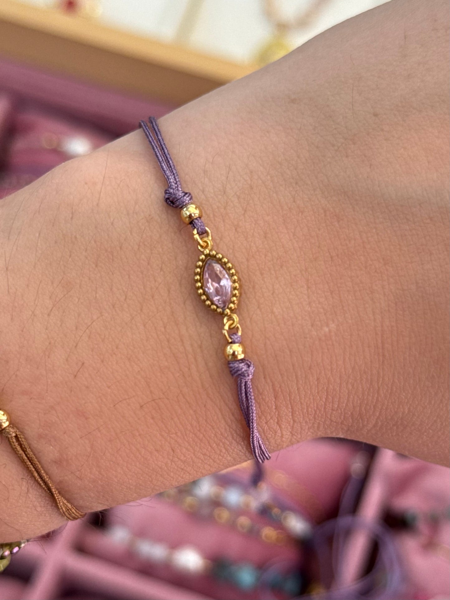 Pulsera Aura - Cuarzo Rosa