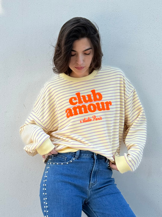 Sudadera Amor Propio 💗 - Amarillo
