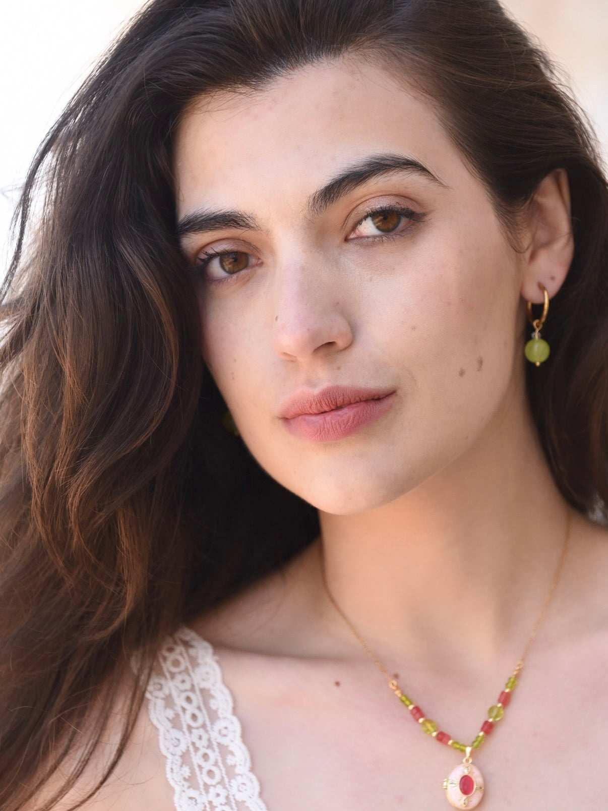 Pack Pendientes Neus — Aros Intercambiables con Minerales
