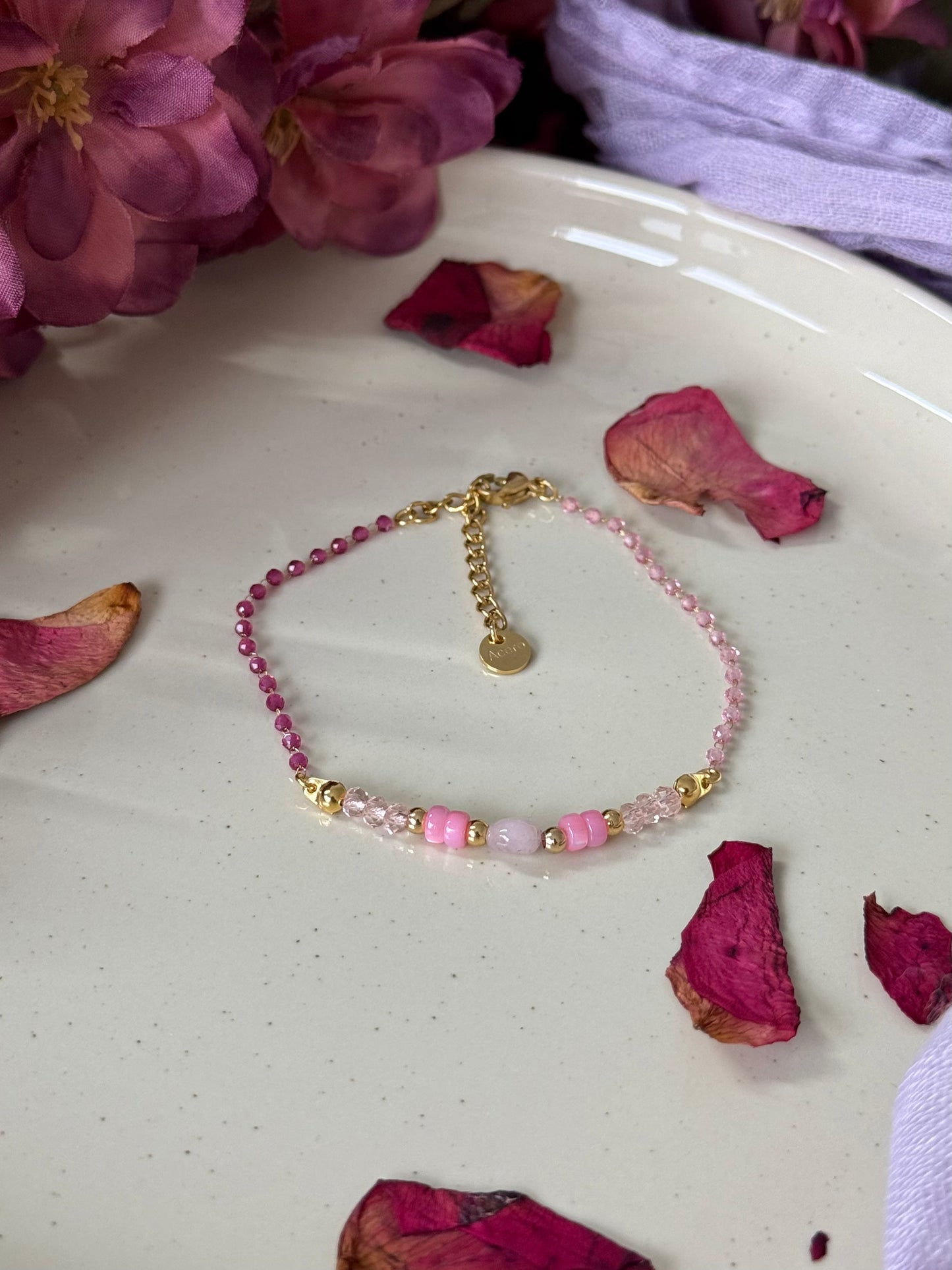 Pulsera Estimada - Cuarzo Rosa