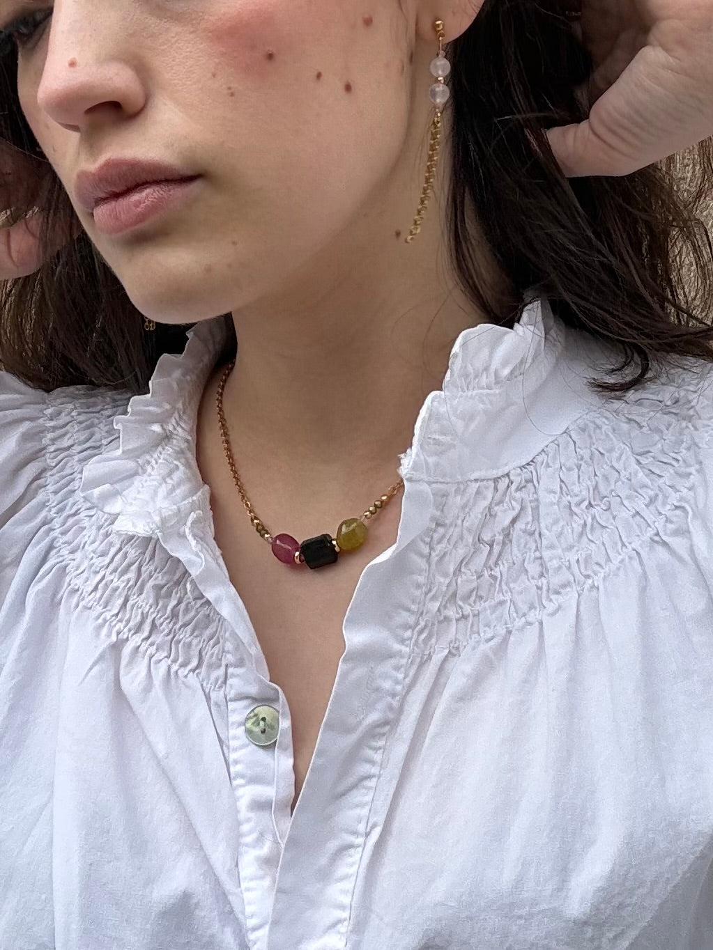 Collar “Me Protejo”- Turmalina Negra