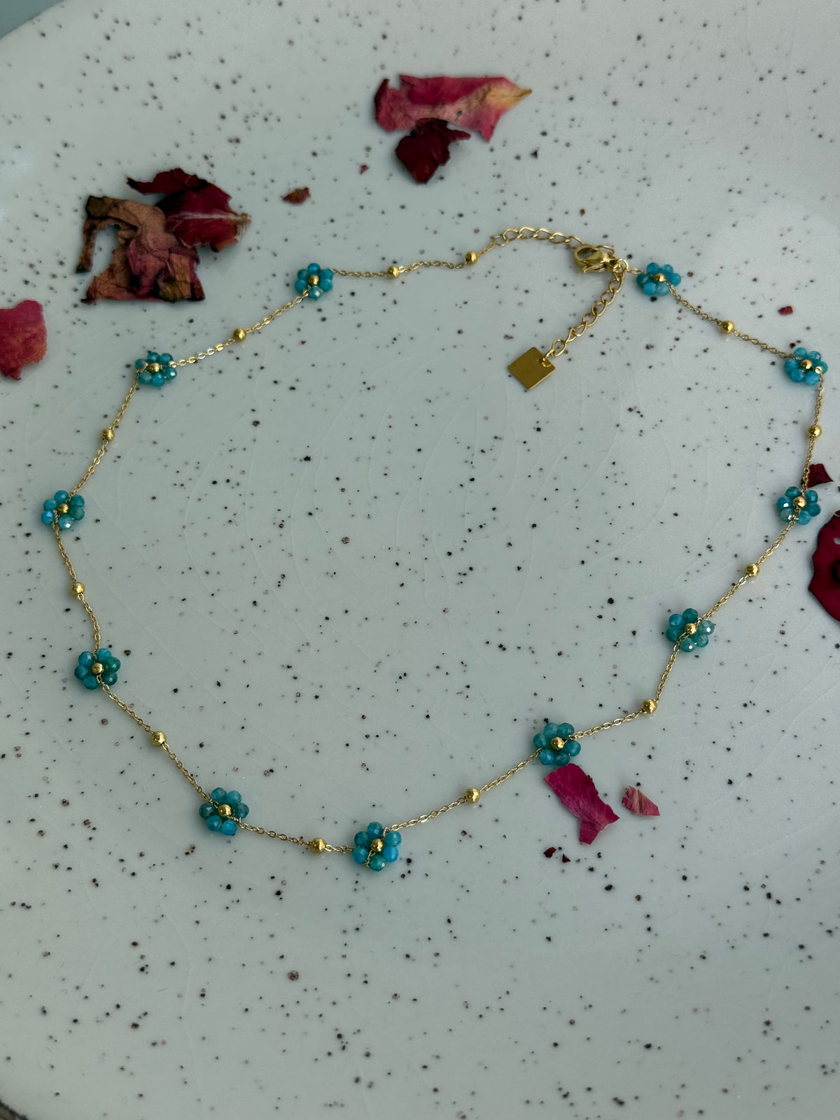 Collar Margarita 🌼 - Amatista, Jade, Granate, Apatito y Ojo de tigre