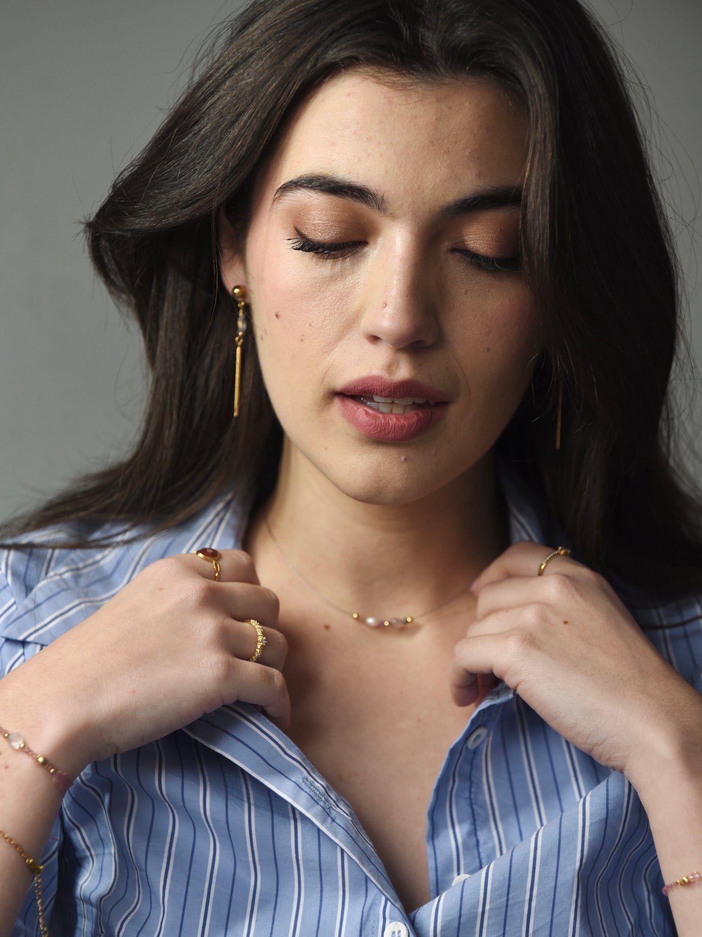 Pendientes Martinenca - Cuarzo Rosa