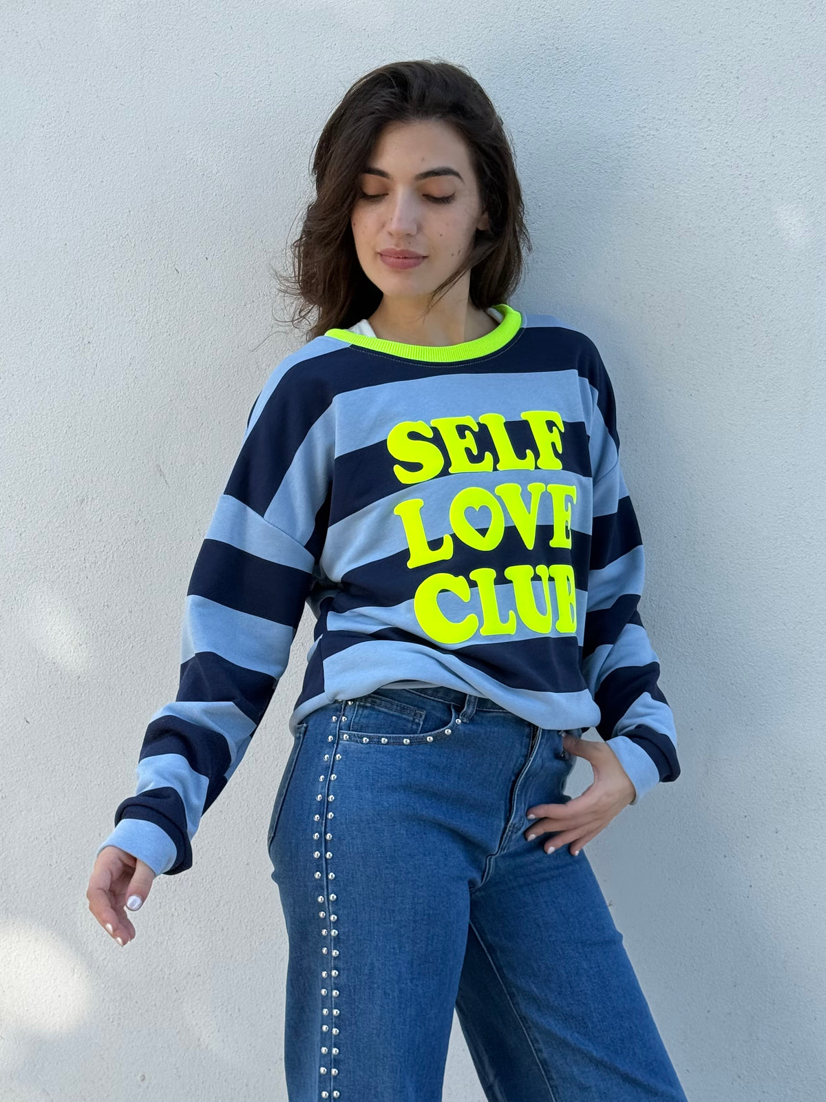 Sudadera Amor Propio💗 - Azul