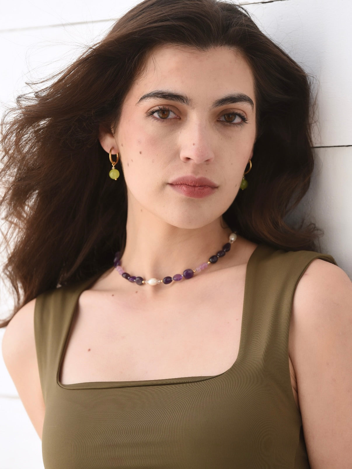 Pack Pendientes Neus — Aros Intercambiables con Minerales