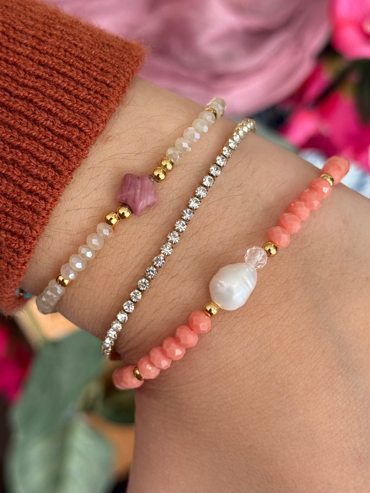Pulsera Quartz Pearl 🐚 - Cuarzo Blanco & Perla Natural