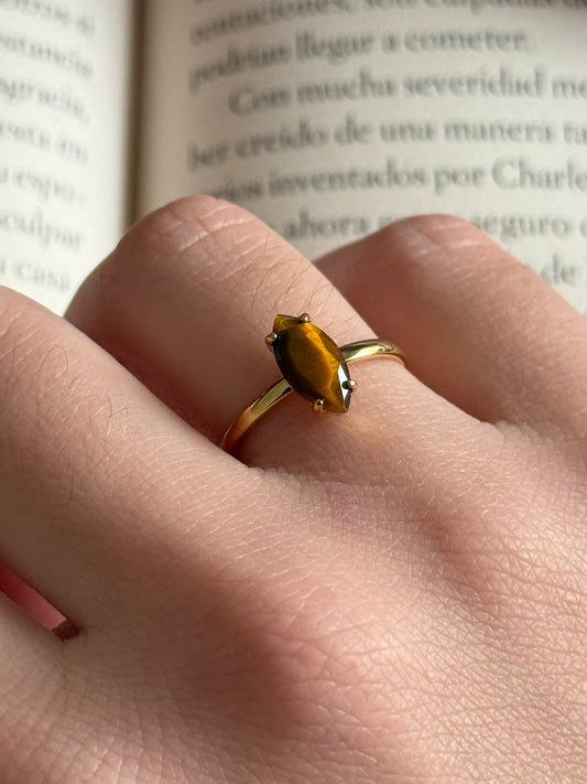 Anillo "Yo puedo" - Ojo de Tigre