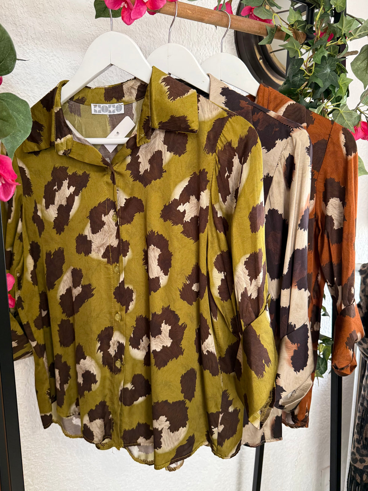 Camisa Cheetah 🐆- Talla hasta 44