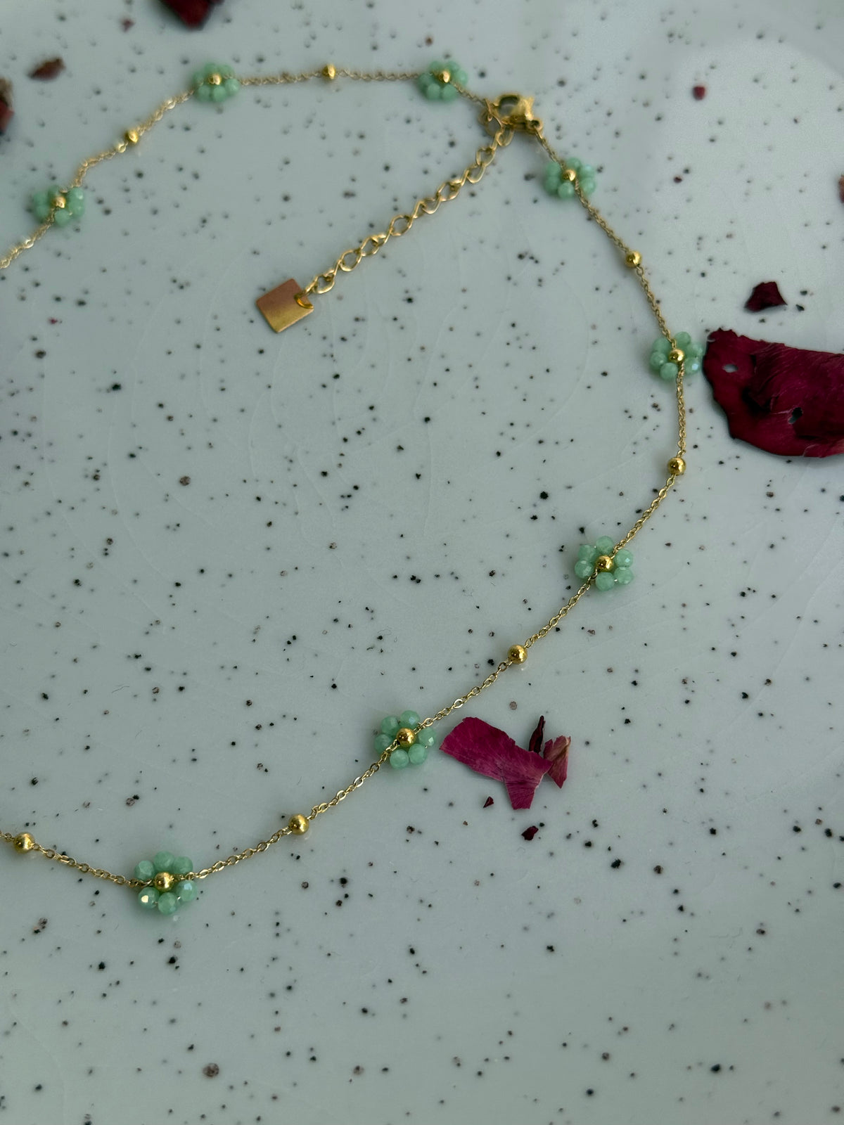Collar Margarita 🌼 - Amatista, Jade, Granate, Apatito y Ojo de tigre