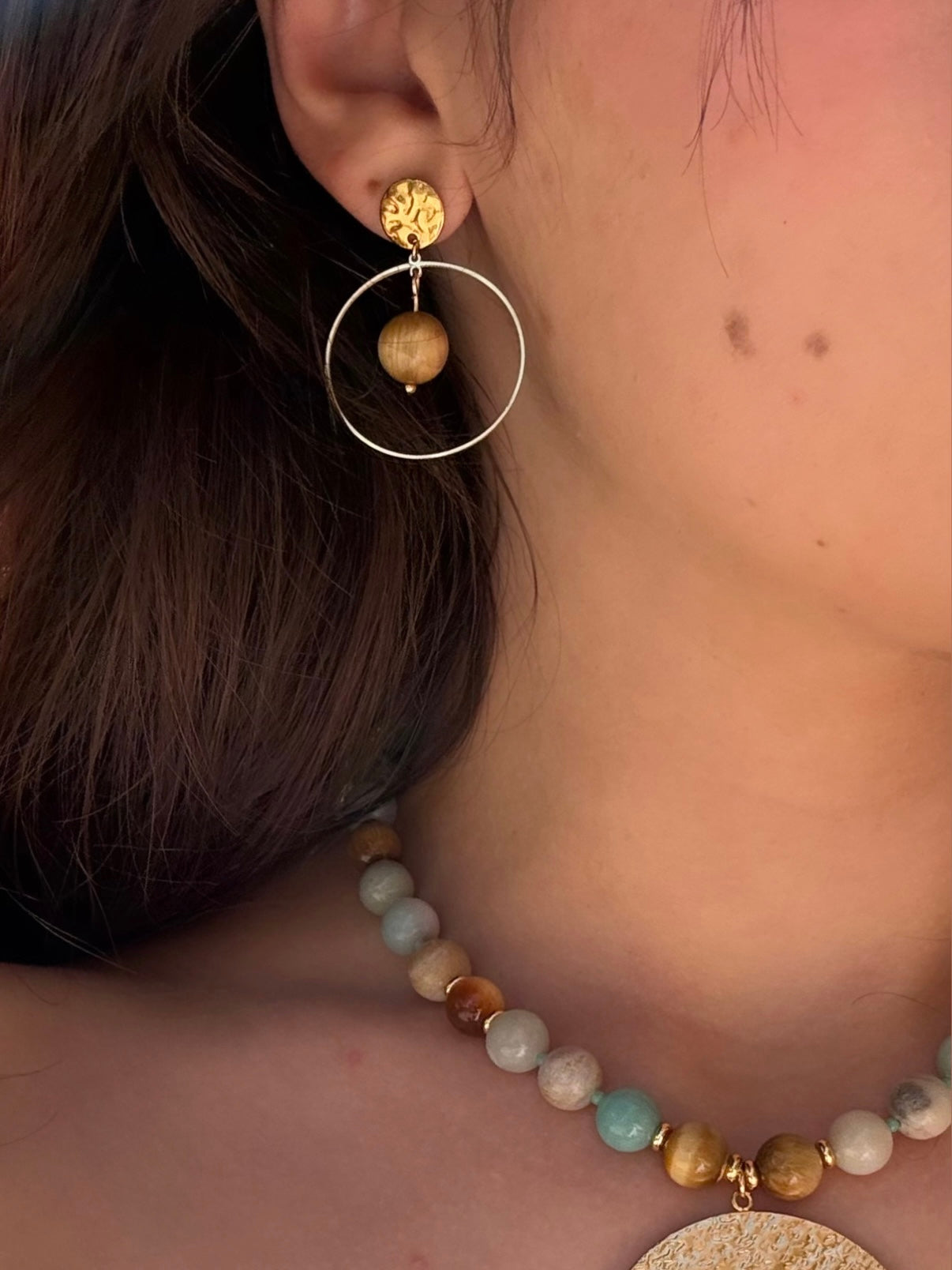 Pendientes Pier 🐯- Ojo de tigre