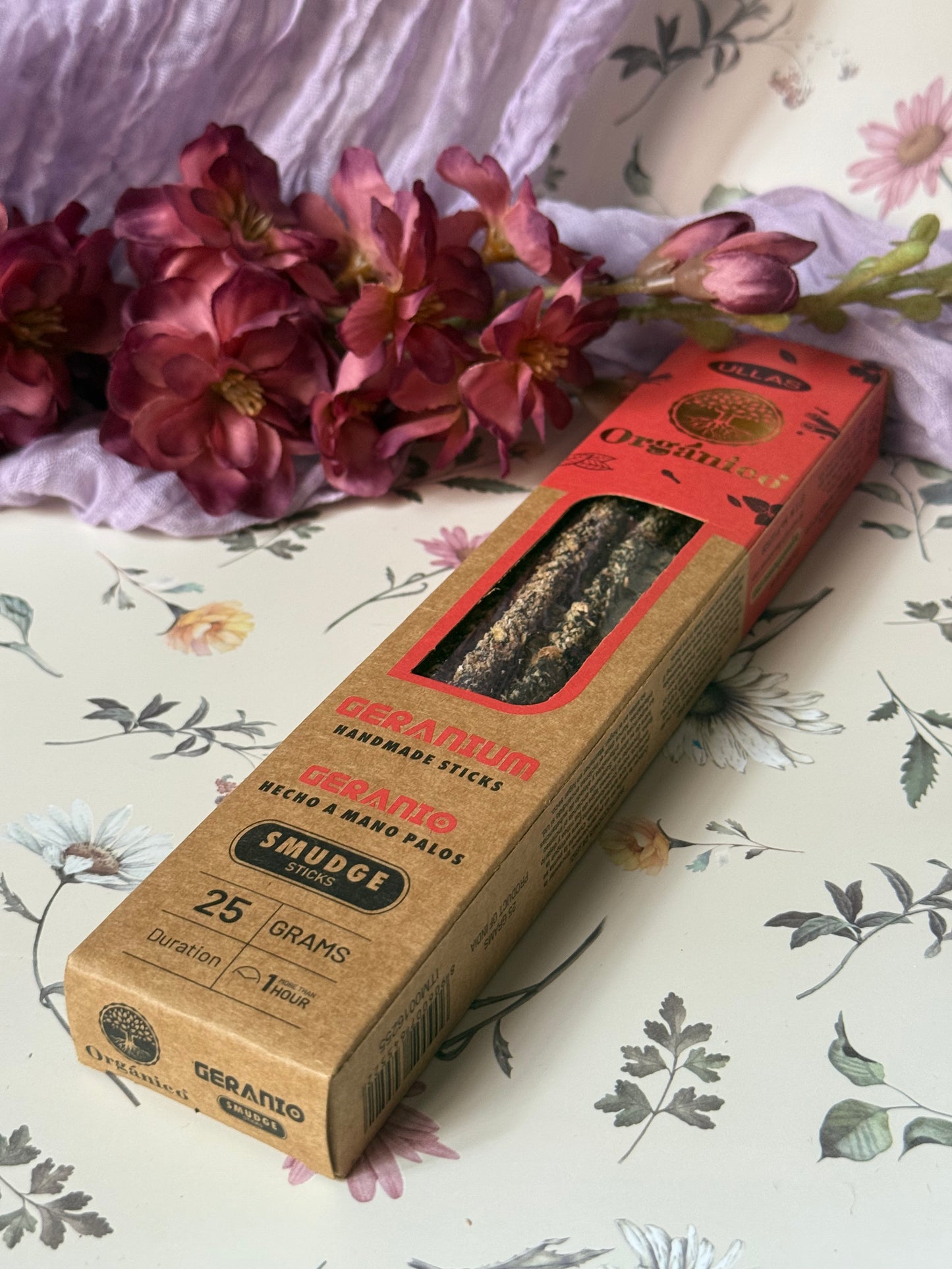 Incienso Orgánico Geranio - ULLAS