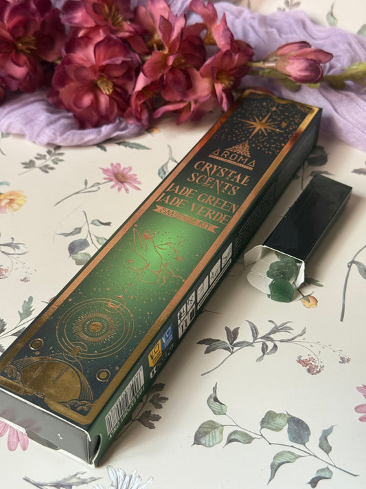 Incienso Jade Verde Crystal Scents - Aroma Lifestyle
