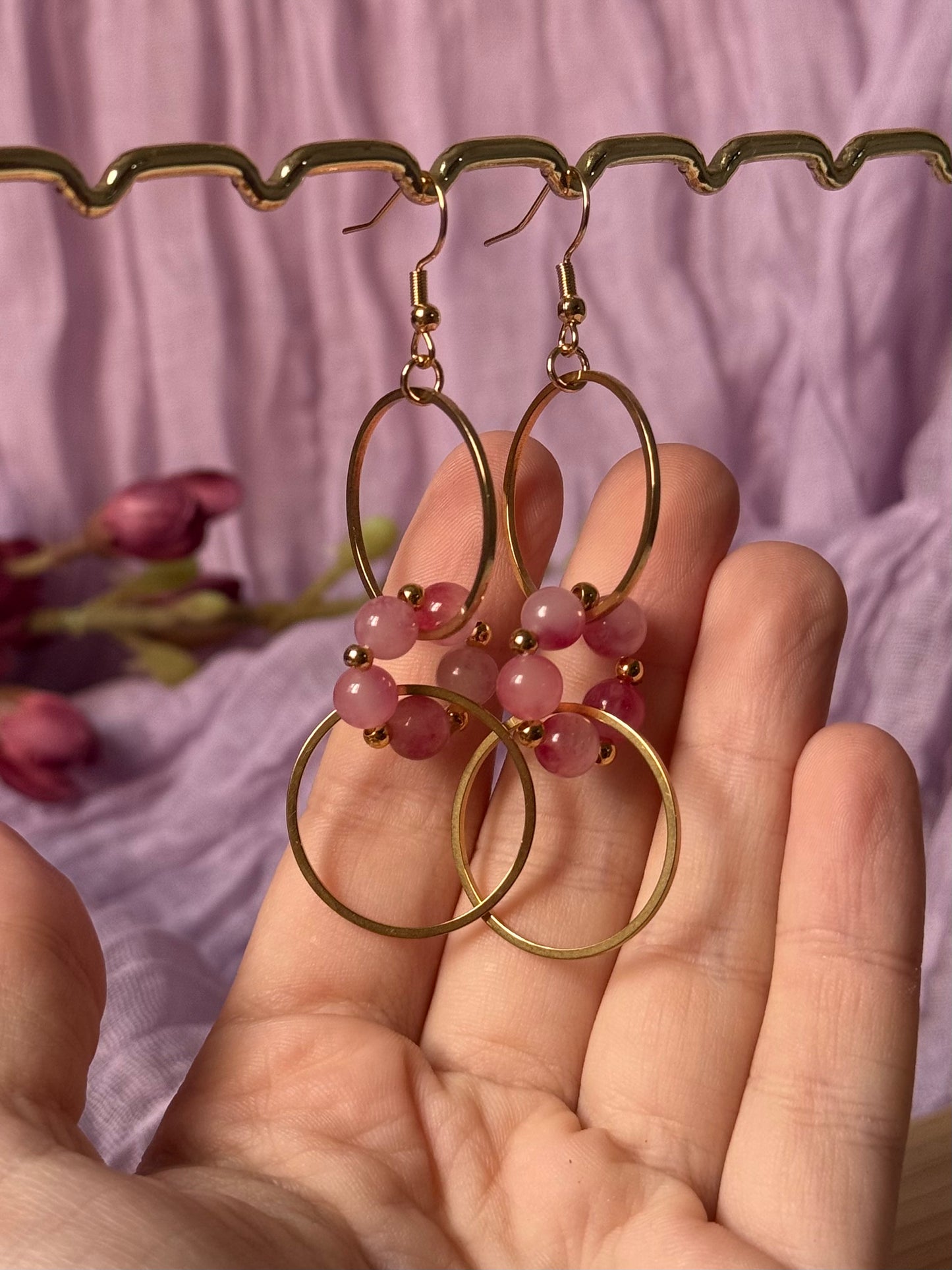 Pendientes Nebulosa Largos Ágata - Cinturó d'Orió