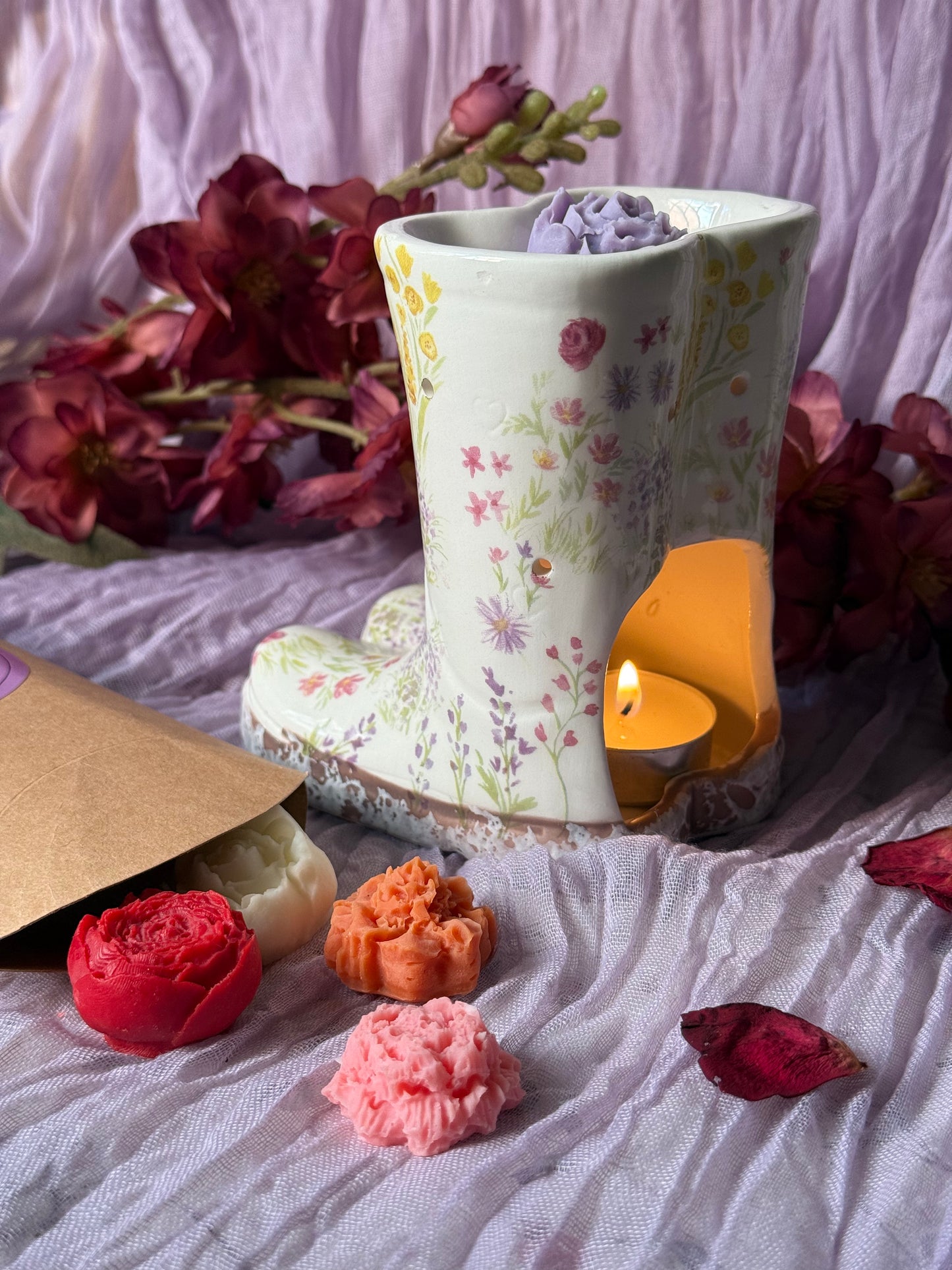 Pack Katiuska - Quemador de Cerámica con Kit de Wax Melts