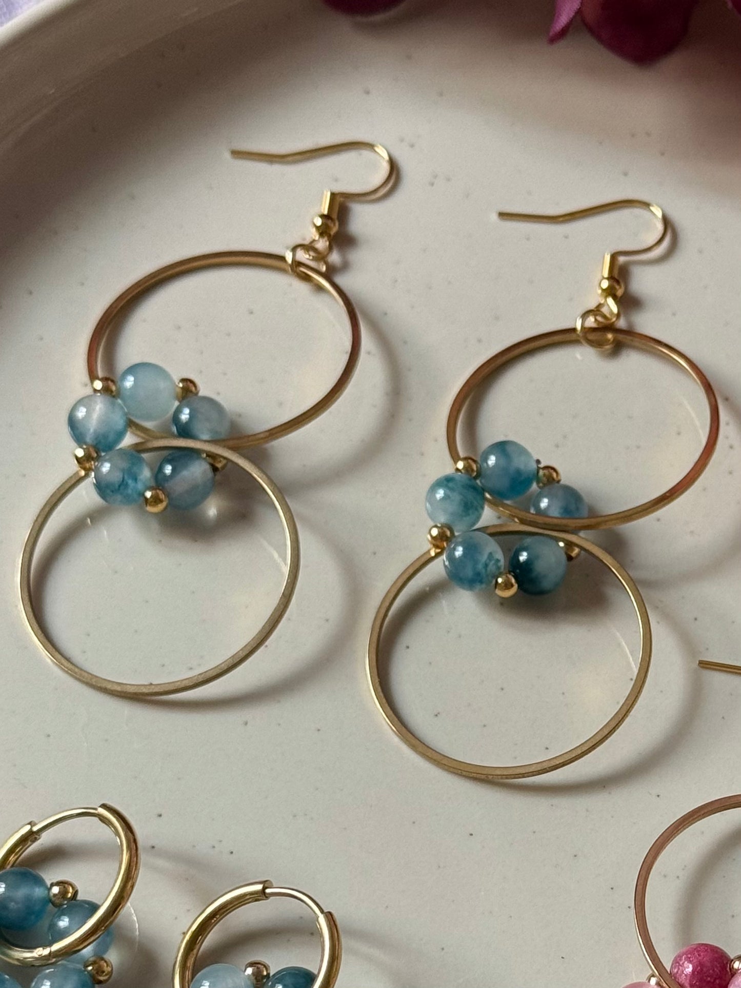 Pendientes Nebulosa Largos Ágata - Cinturó d'Orió