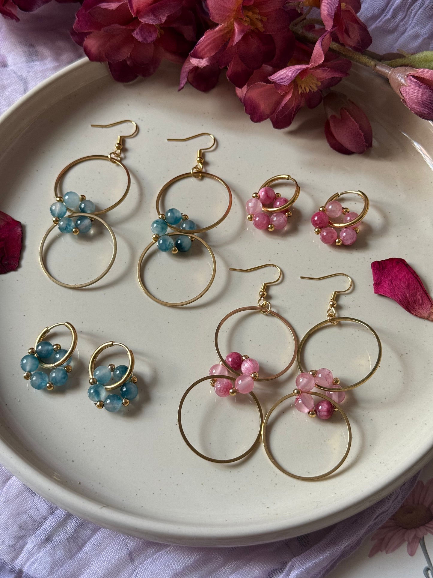 Pendientes Nebulosa Largos Ágata - Cinturó d'Orió