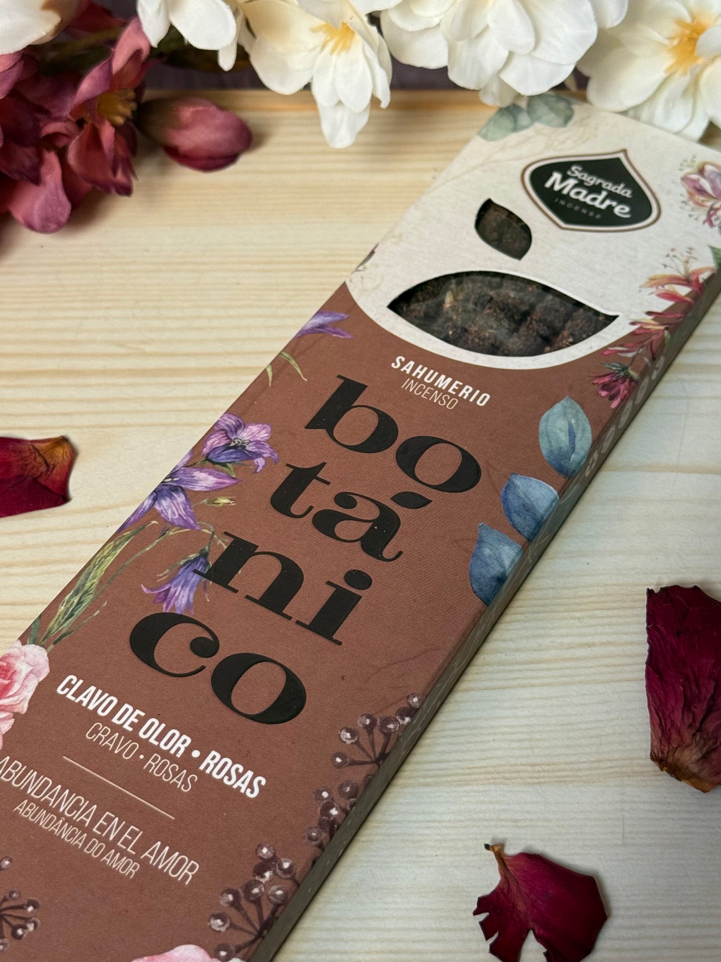 Incienso Botánico Clavo de Olor & Rosas – Sagrada Madre