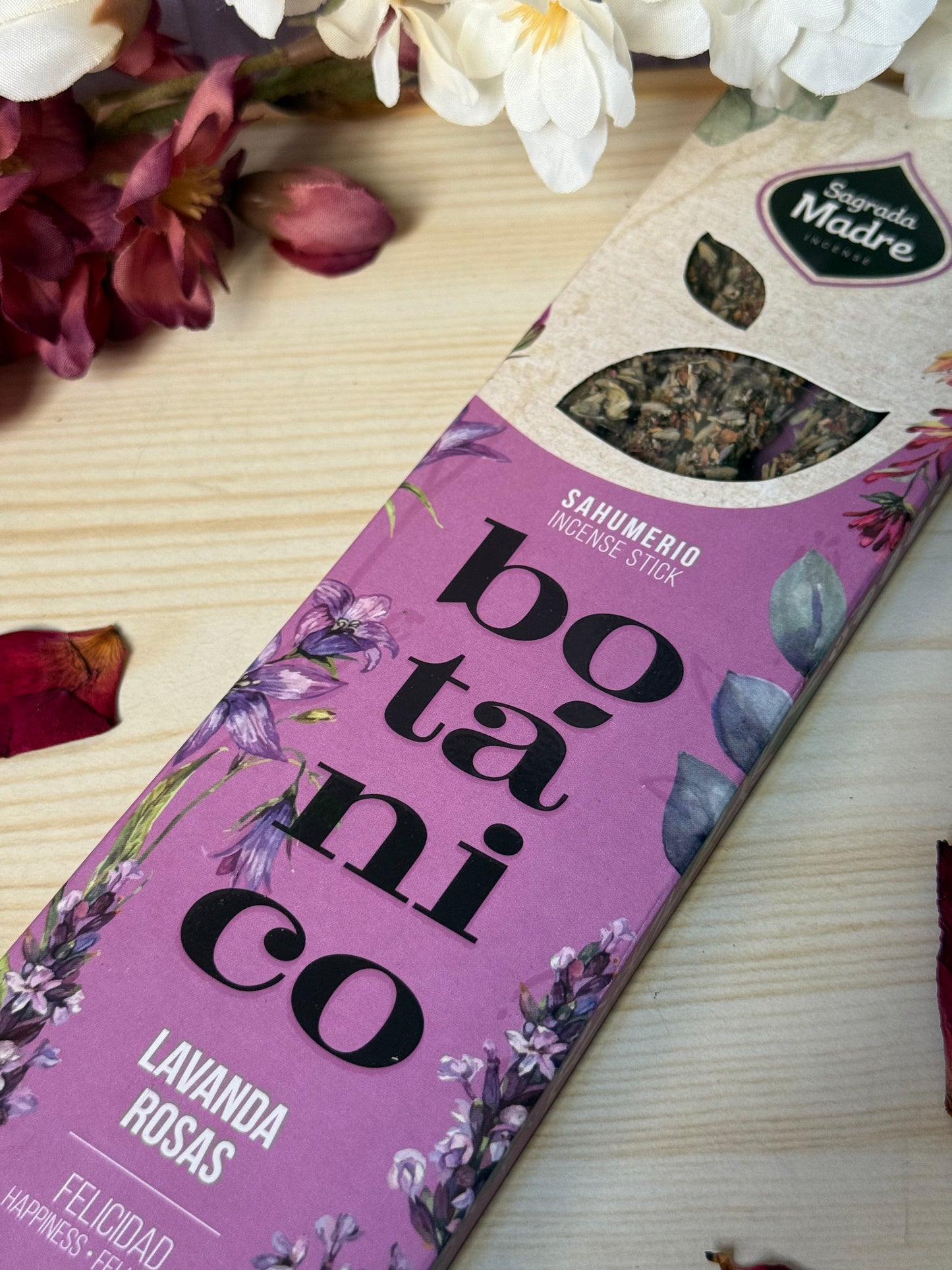 Incienso Botánico Lavanda & Rosas – Sagrada Madre