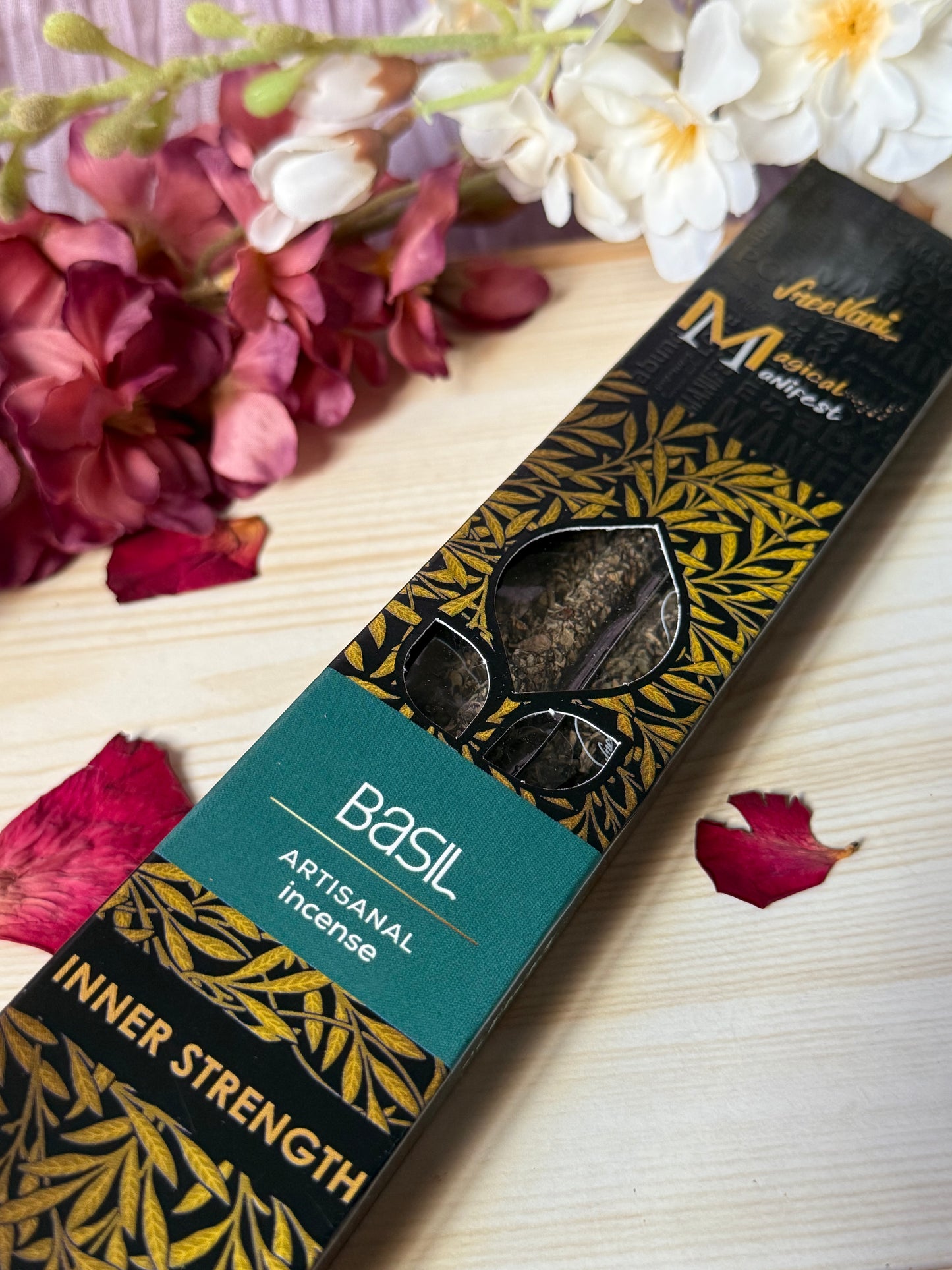 Incienso Albahaca Fuerza Interior – Manifest SREE VANI