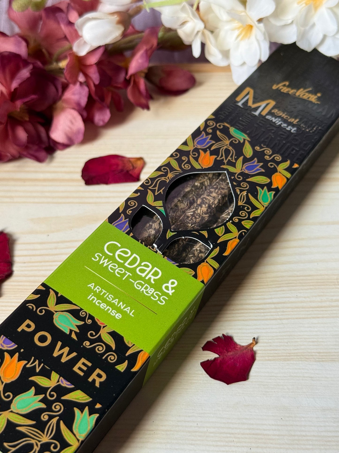 Incienso Cedro & Hierba Dulce Energía – Manifest SREE VANI