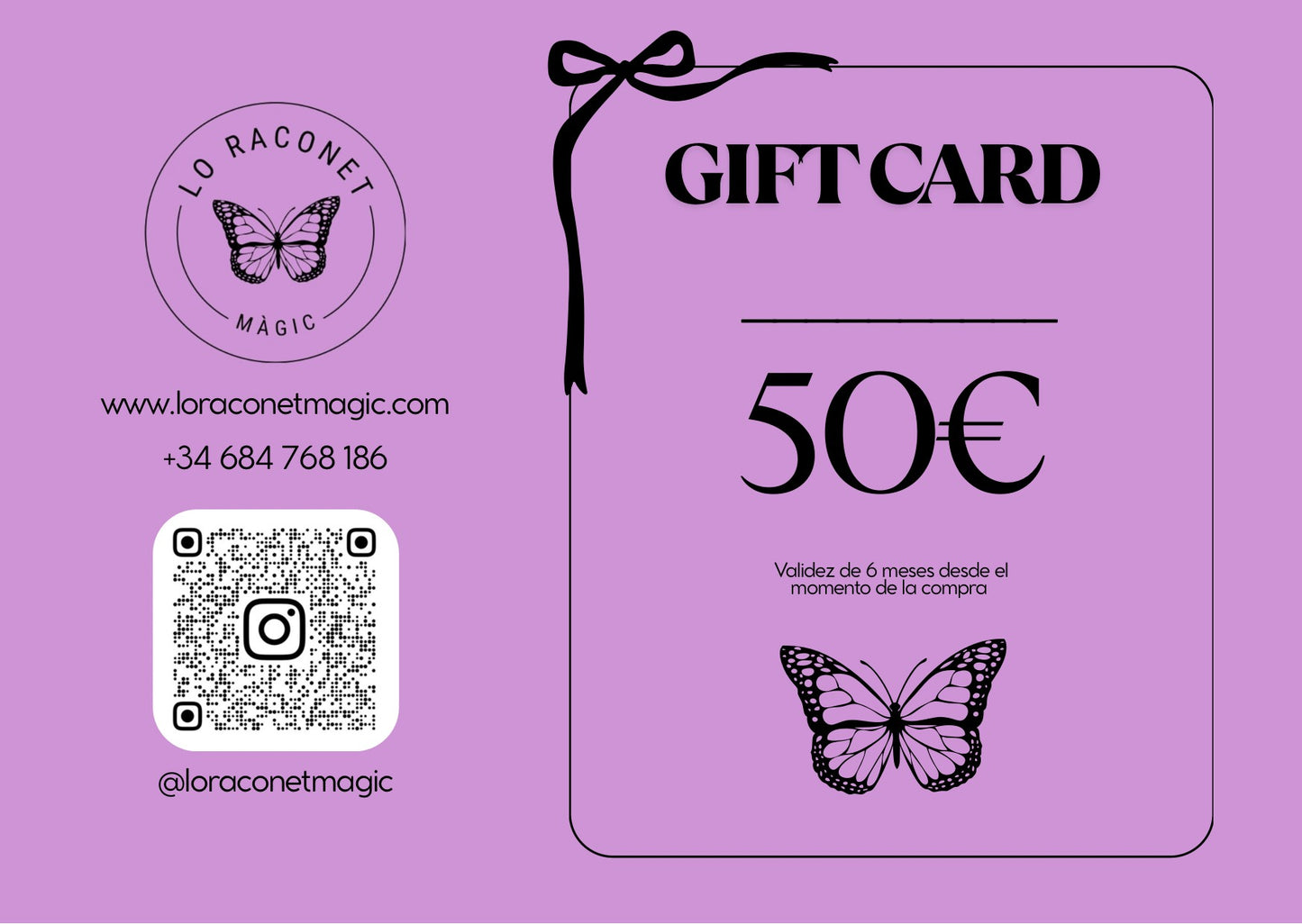 GIFT CARD 50€ - Tarjeta Regalo