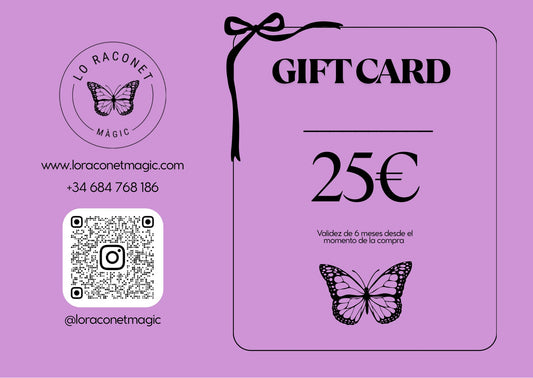 GIFT CARD 25€- Tarjeta regalo